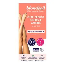 BLONDÉPIL Bandes De Cire Froide Corps Et Jambes x40