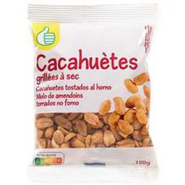 AUCHAN, POUCE Cacahuètes grillées à sec 150g