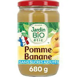 LÉA NATURE, JARDIN BIO ÉTIC Compote Pomme banane 680g