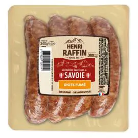 HENRI RAFFIN Diots de Savoie fumé à l'ancienne 34g
