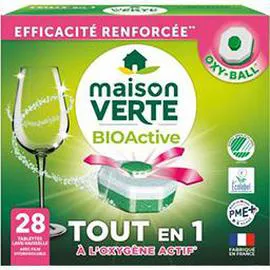 MAISON VERTE Tablettes lave-vaisselle BioActive x28 521g