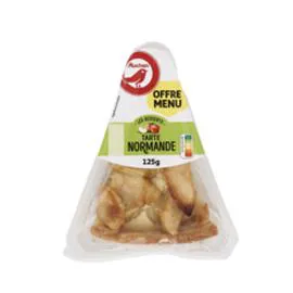 AUCHAN Les desserts tarte normande 125g