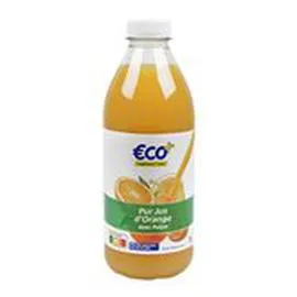 ECO+ Pur jus d'orange Avec pulpe 1l