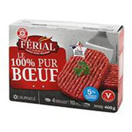 MARQUE REPÈRE, FÉRIAL Steak Haché 5% MG x4 400g