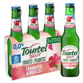 TOURTEL Bière Framboise Hibiscus Sans Alcool Twist 3x27,5cl