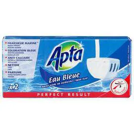 APTA Bloc WC eau bleu 2x40g