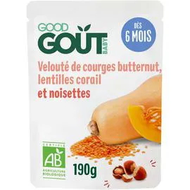 GOOD GOUT KIDZ Good Goût kidz Velouté courge lentilles corail 190g