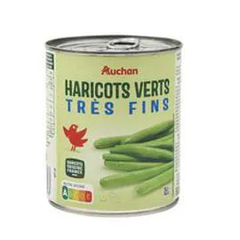 AUCHAN Haricots verts très fins 440g