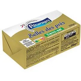 PÂTURAGES Beurre Belles des Près, demi-sel 250g