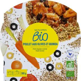 MONOPRIX BIO Poulet Aux Olives Et Quinoa 300g