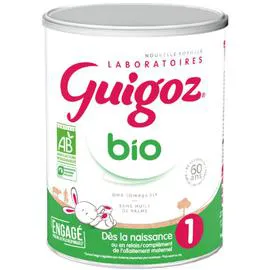 NESTLÉ, GUIGOZ Lait bébé en poudre 1er âge bio 800g