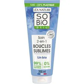LÉA NATURE, SO'BIO ÉTIC Soin 2en1 boucles sublimes lin bio 200ml