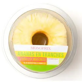 MONOPRIX Ananas en tranches 350g