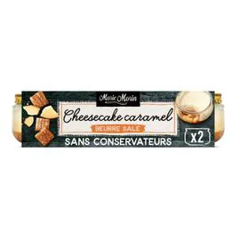 MARIE MORIN Dessert cheesecake caramel au beurre salé 2x100g