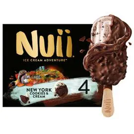 NUII Glace bâtonnet New York cookies et cream 268g