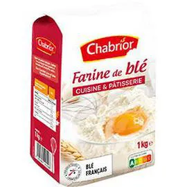 CHABRIOR Farine de blé cuisine et pâtisserie 1kg