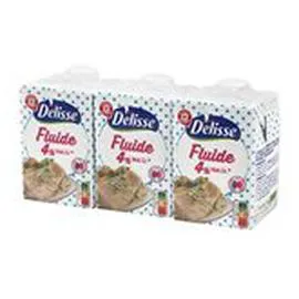 MARQUE REPÈRE, DÉLISSE Spécialtié laitière UHT Fluide 4% MG 3x20cl