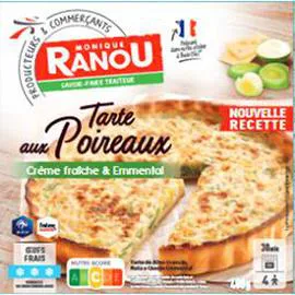 MONIQUE RANOU Tarte aux poireaux crème fraîche & emmental 400g