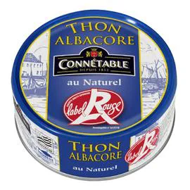 CONNÉTABLE Thon Alba Naturel Label Rouge 112g