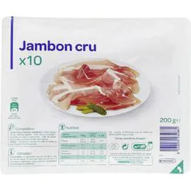 CARREFOUR Jambon cru 200g