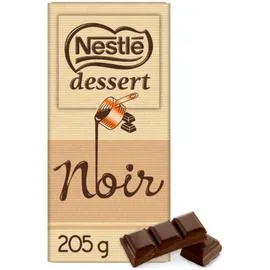 NESTLÉ, DESSERT Chocolat pâtissier noir 205g