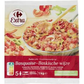 CARREFOUR EXTRA Poêlée de légumes à la Basquaise 1kg