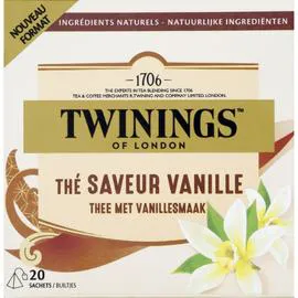 TWININGS Thé noir vanille 32g