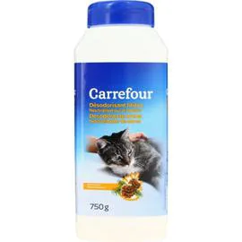 CARREFOUR Désodorisant pour litière senteur pin 750g