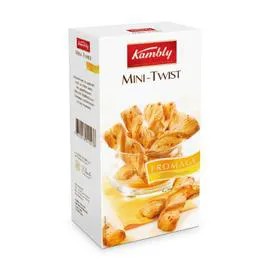 KAMBLY Biscuits apéritifs Mini Twist fromage 115g