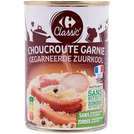 CARREFOUR CLASSIC' Plat cuisiné choucroute garnie 400g