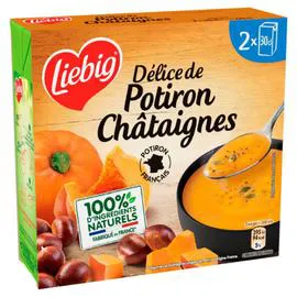 LIEBIG Soupe Potiron français & châtaignes 2x30cl