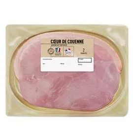 PRODUCTEURS & COMMERÇANTS Jambon de porc Coeur de couenne 110g