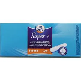 CARREFOUR SOFT Tampons sans applicateur Super+ x24