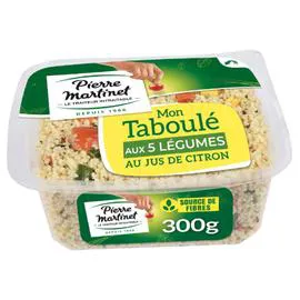 PIERRE MARTINET Salade Taboulé 5 légumes au jus de citron 300g