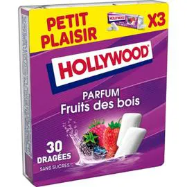 HOLLYWOOD Chewing-gum parfum fruits des bois 3x14g