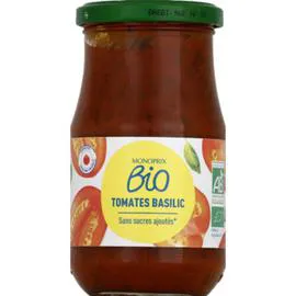 MONOPRIX BIO Sauce tomates basilic 350g