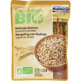 CARREFOUR BIO Mélange bio quinoa céréales et lentilles 250g