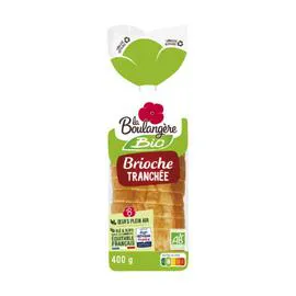 LA BOULANGÈRE Brioche bio tranchée 400g