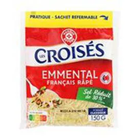MARQUE REPÈRE, LES CROISÉS Emmental Râpé 150g