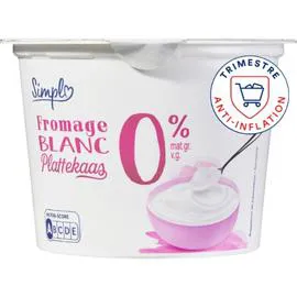 CARREFOUR SIMPL Fromage blanc 0% 1kg