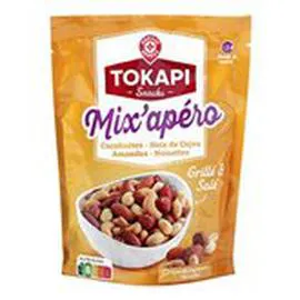 MARQUE REPÈRE, TOKAPI Mélange Grillé et salé Cacahuètes et noisettes 120g