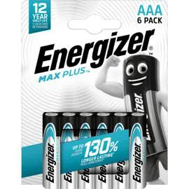 ENERGIZER Pile alcaline Max Plus AAA/LR03 x6