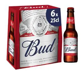 BUD Bière blonde 6x25cl