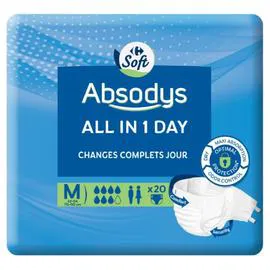 CARREFOUR SOFT Changes adultes Taille médium : 70-110 cm x20