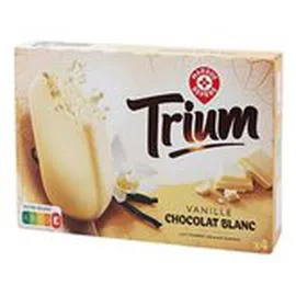 MARQUE REPÈRE, TRIUM Bâtonnets Vanille chocolat blanc x4 308g
