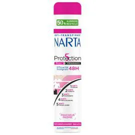 NARTA Déodorant Protection 5 Peau + Vêtements 48H Fraicheur Propre 200ml