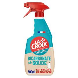 LA CROIX Nettoyant Ménager Désinfectant Sans Javel Bicarbonate de Soude 500ml