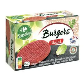 CARREFOUR Burgers halal 80g