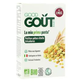 GOOD GOÛT Pâtes étoiles tricolores 8 mois Bio 250g