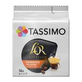 TASSIMO, L'OR Café dosettes compatibles espresso delizioso x16 104g